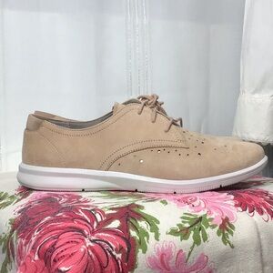 Rockport ‘Ayva’ Tan Suede Lace-Up Oxford